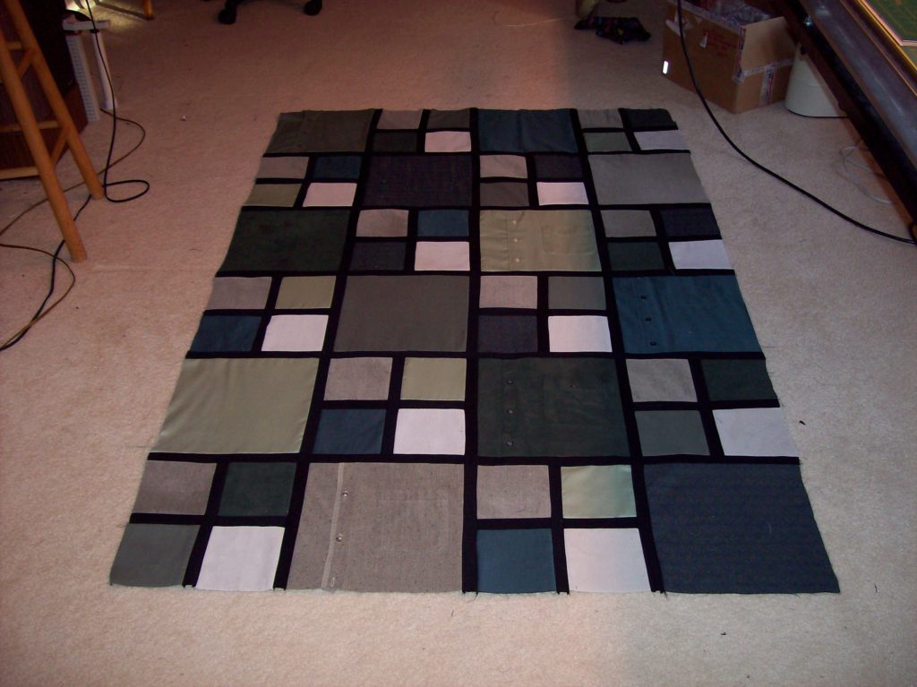Gray Clothing Quilt